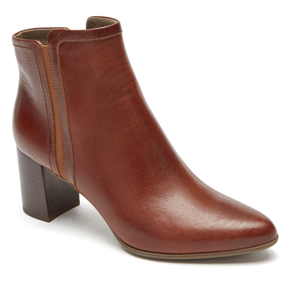 Booties Rockport Mulher Marrom - Total Motion Lynix Lay - 02175HZCS